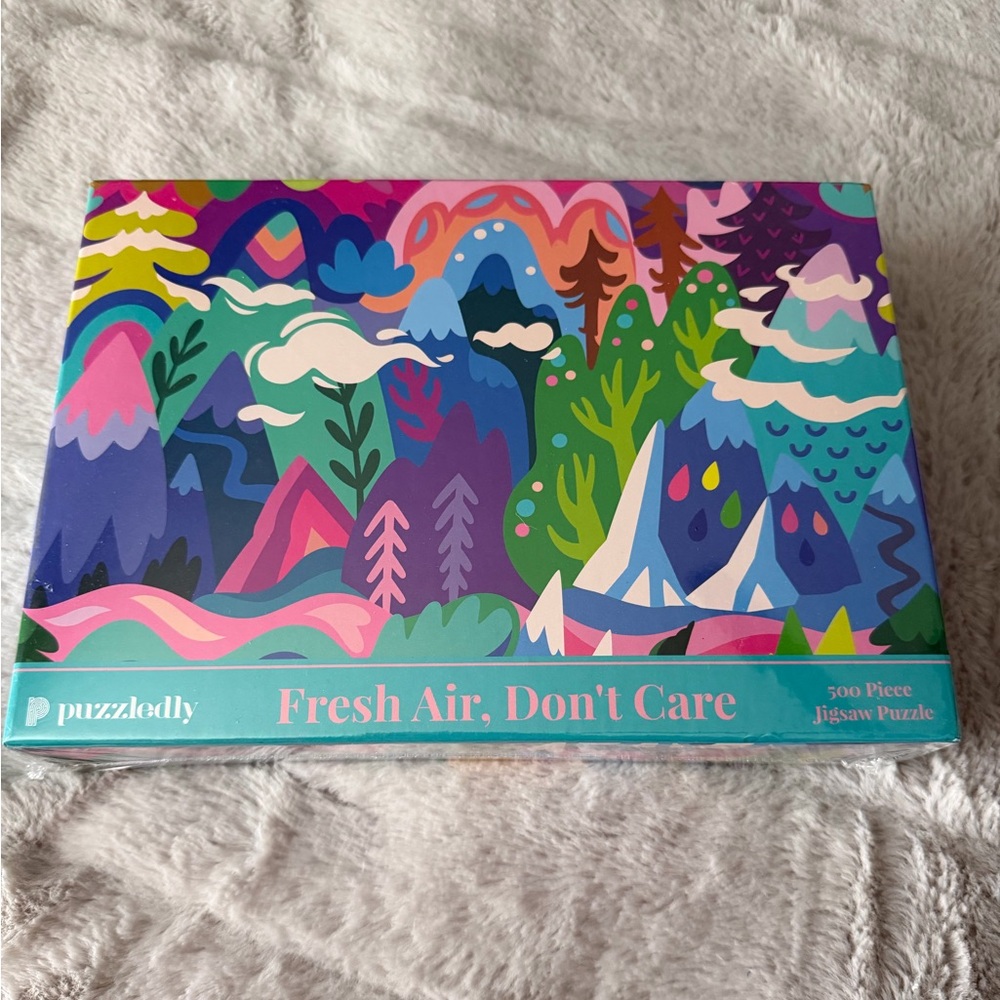 NWT Puzzledly Fresh Air. Don’t Care 500 Piece Jigsaw Puzzle